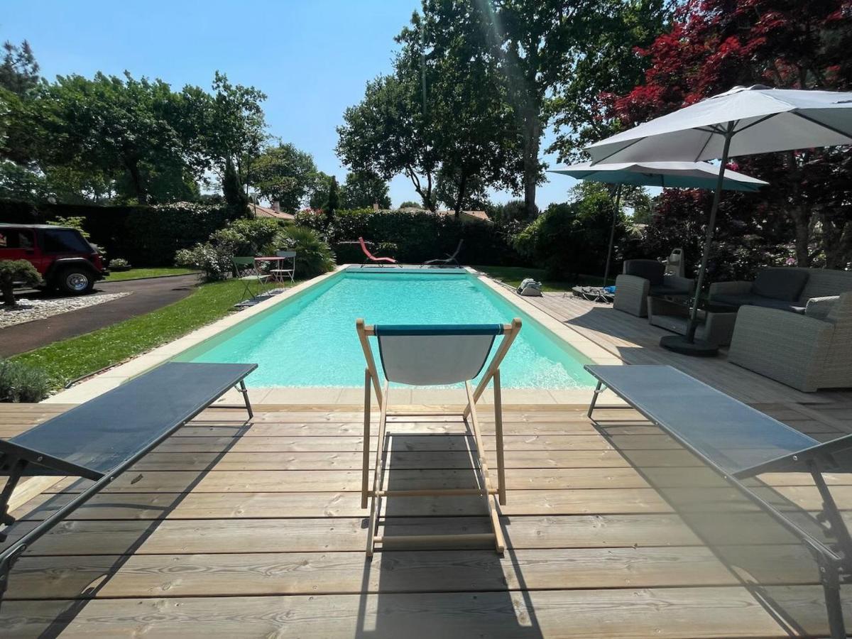 Villa Avec Piscine Andernos Les Bains Exteriör bild