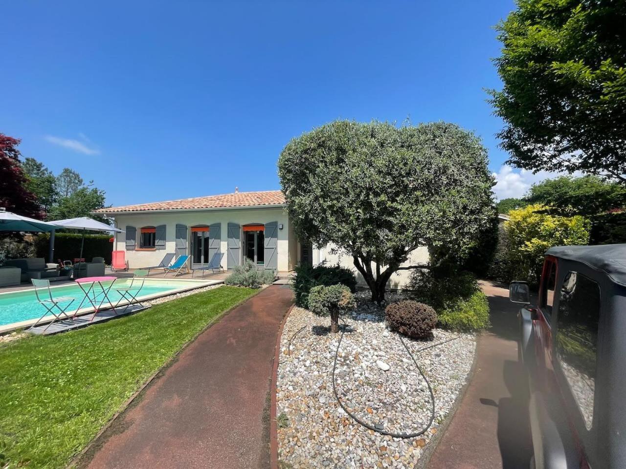 Villa Avec Piscine Andernos Les Bains Exteriör bild
